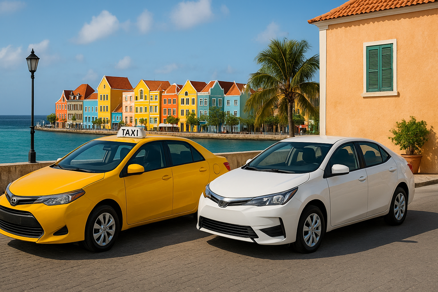 Twee vervoersscenario’s voor Curaçao: vergelijk een rustige en een actieve vakantie